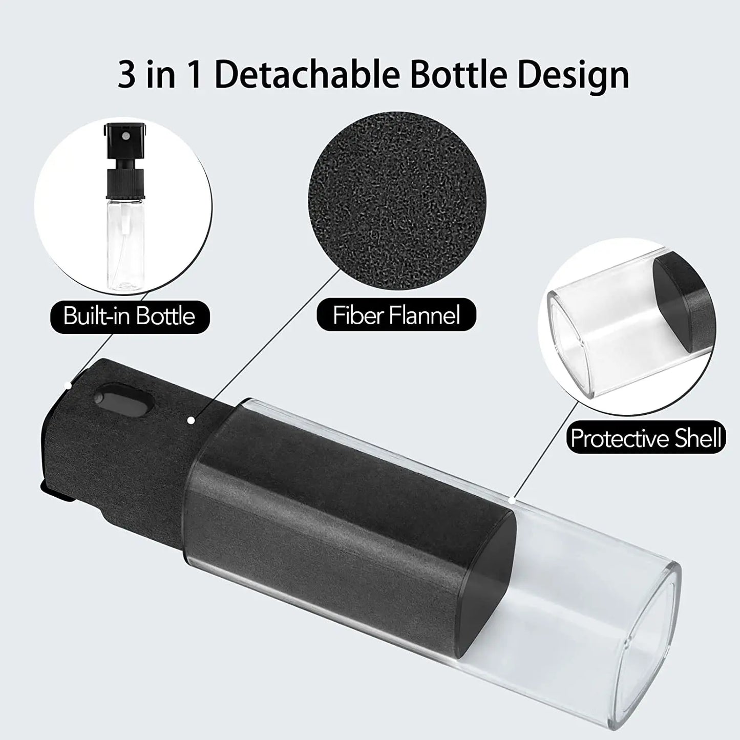 2 In 1 Mini Screen Cleaner Spray Bottle